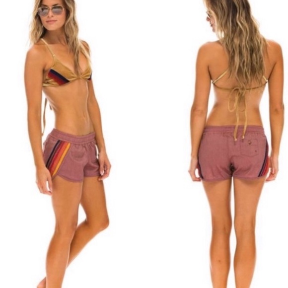 Aviator Nation Pants - Aviator Nation 5 Stripe Board Shorts